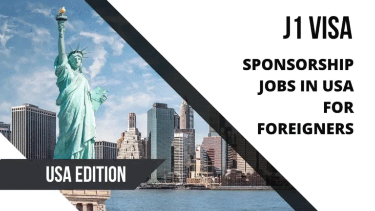 J1 Visa Sponsorship Jobs in USA