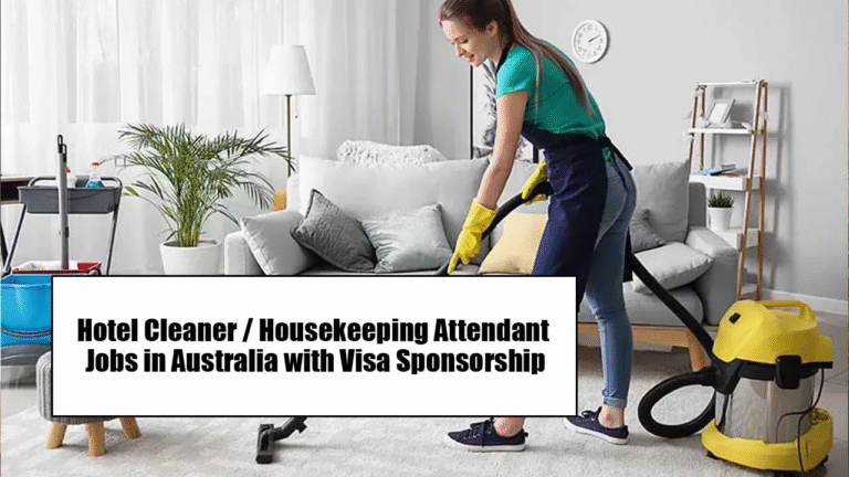 Housekeeping Attendant Jobs in Australia