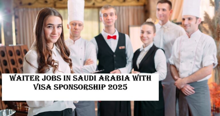Waiter Jobs in Saudi Arabia