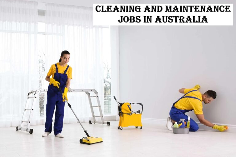 Cleaning and Maintenance Jobs in Australia