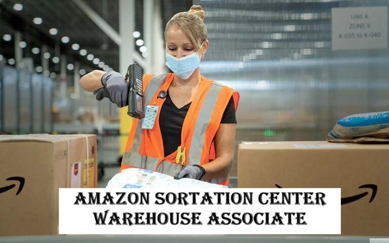 Amazon sortation center warehouse associate