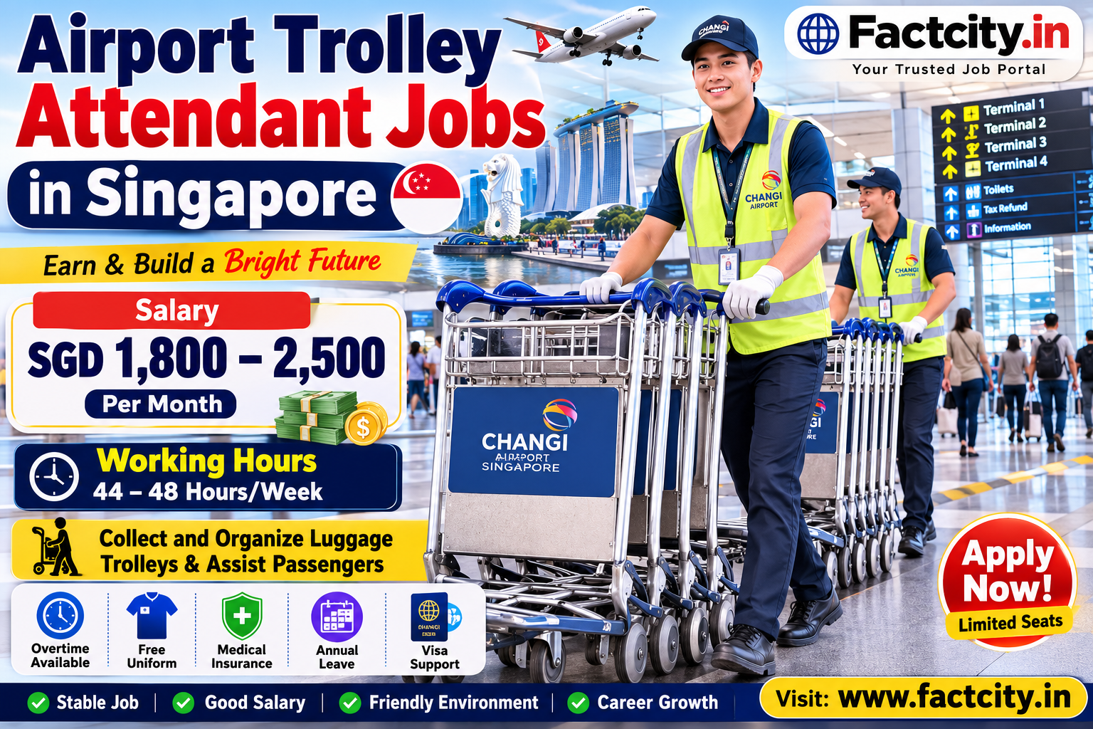 Airport Trolley Attendant Jobs in Singapore