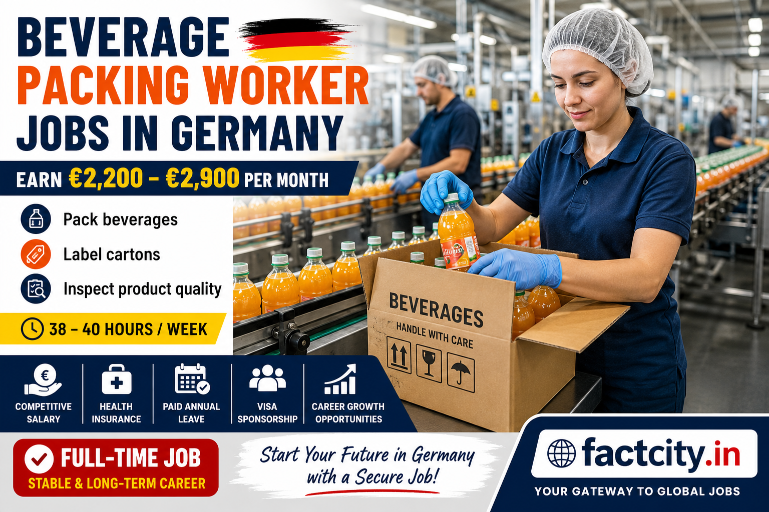 Beverage Packing Worker Jobs in Germany