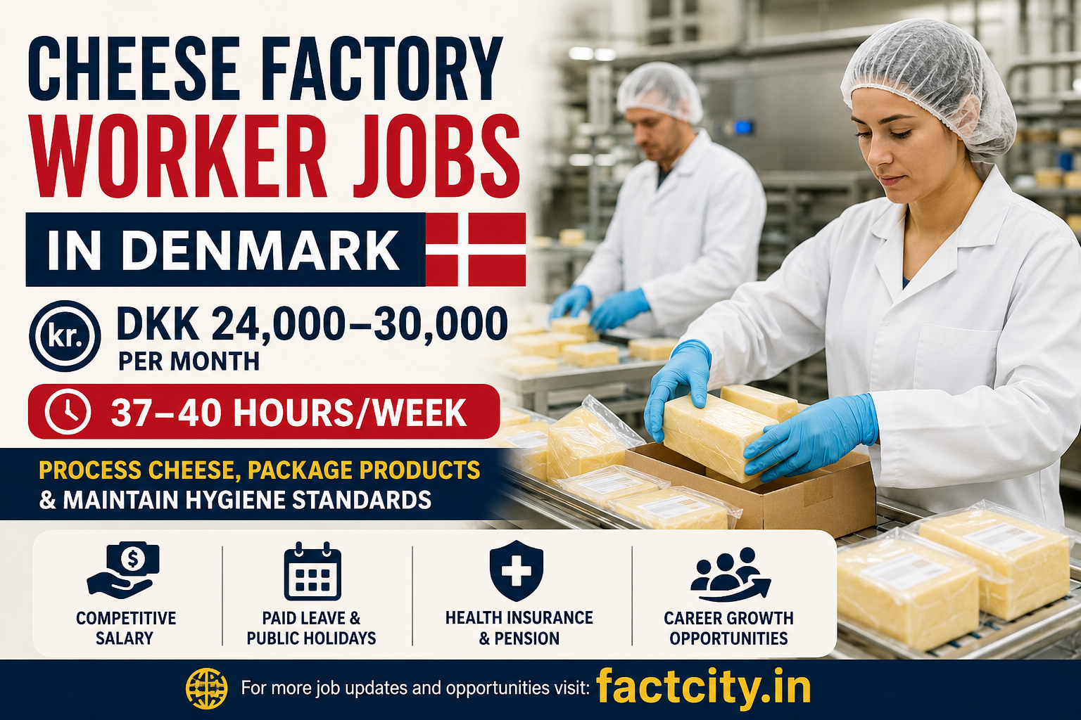 Cheese Factory Worker Jobs in Denmark