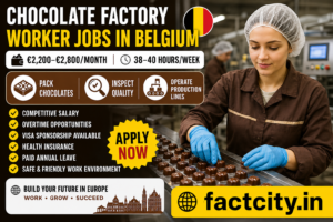 Chocolate Factory Worker Jobs in Belgium