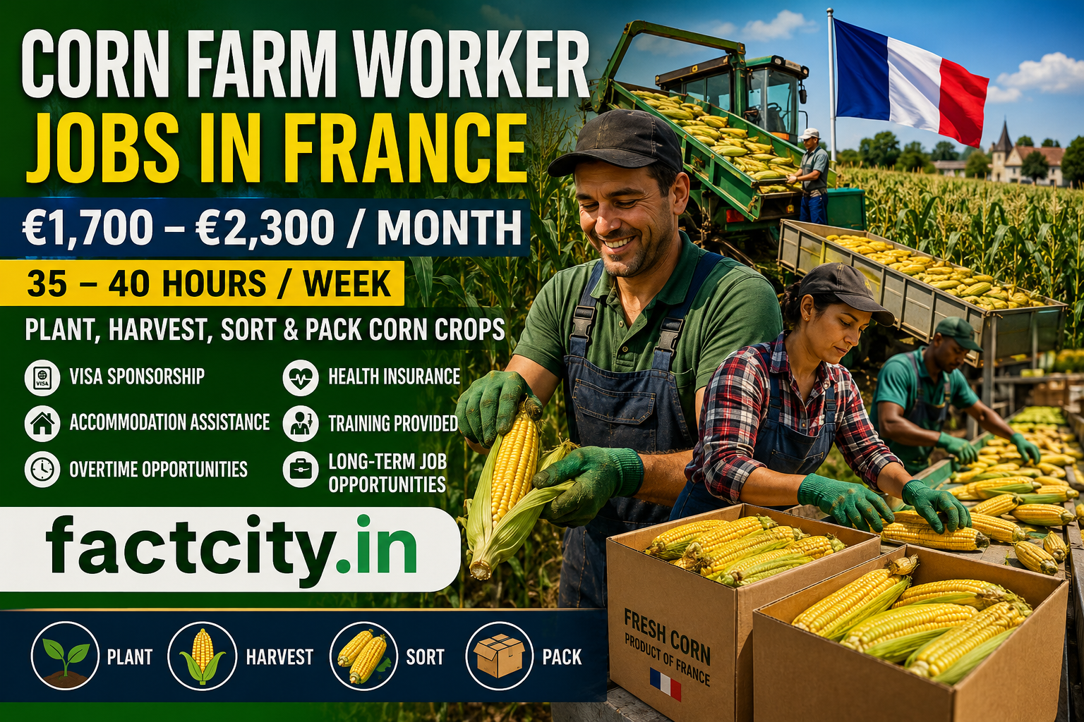 Corn Farm Worker Jobs in France