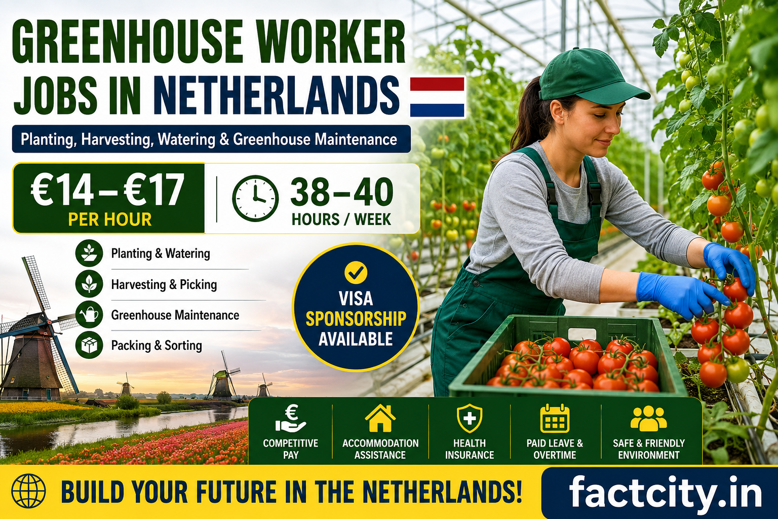 Greenhouse Worker Jobs in Netherlands