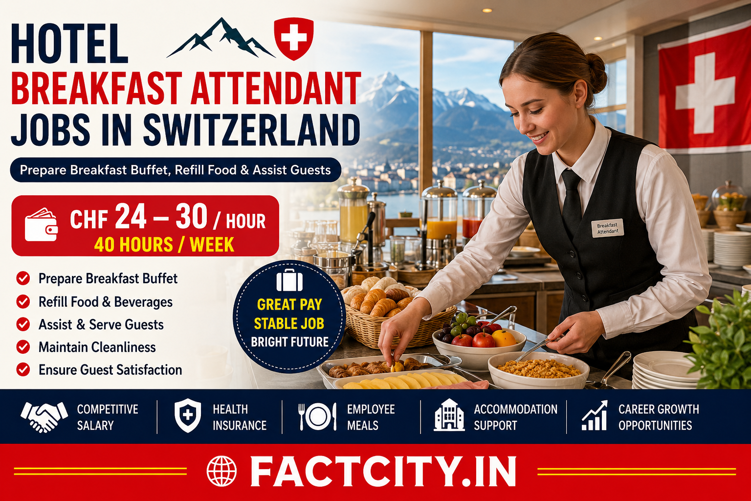 Hotel Breakfast Attendant Jobs in Switzerland