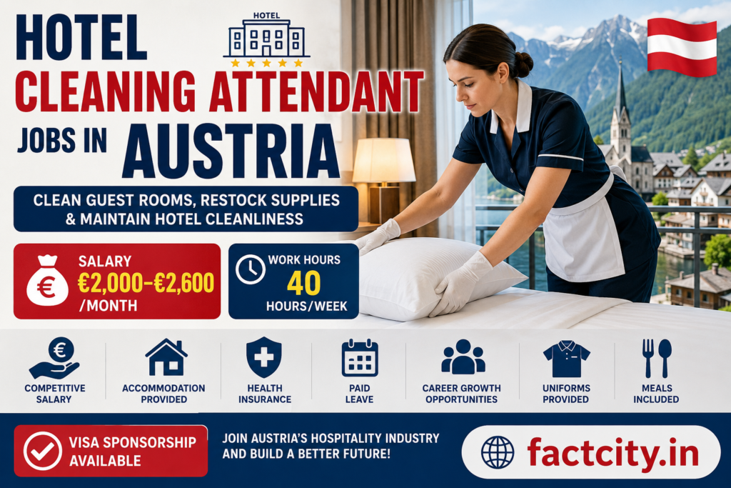 Hotel Cleaning Attendant Jobs in Austria
