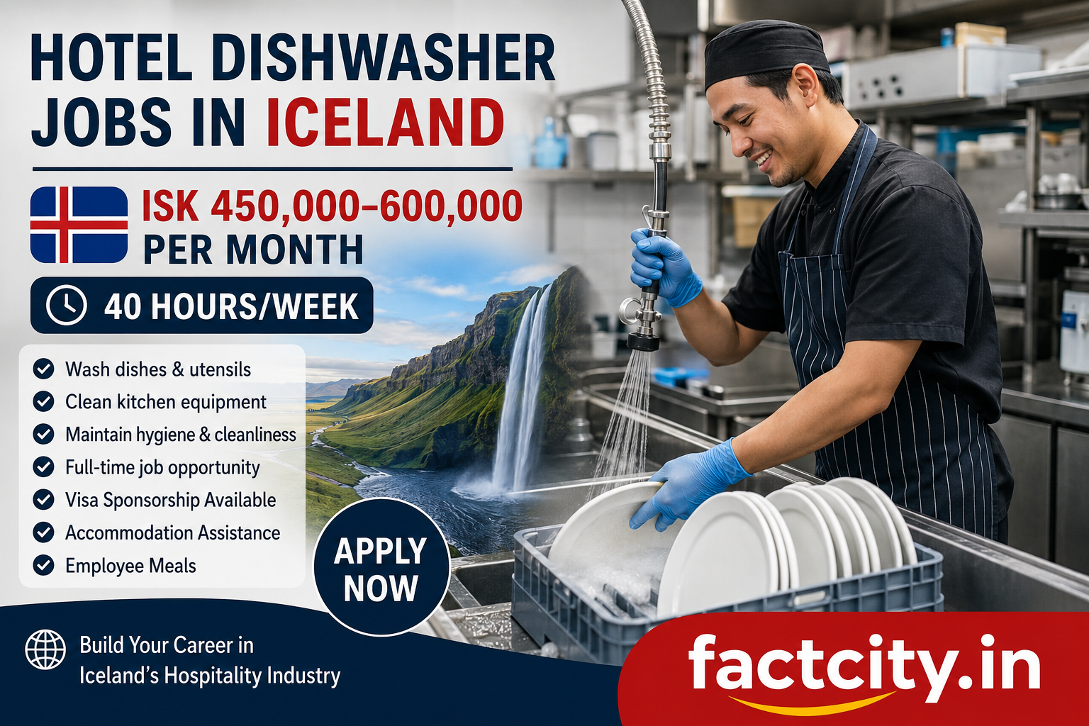Hotel Dishwasher Jobs in Iceland
