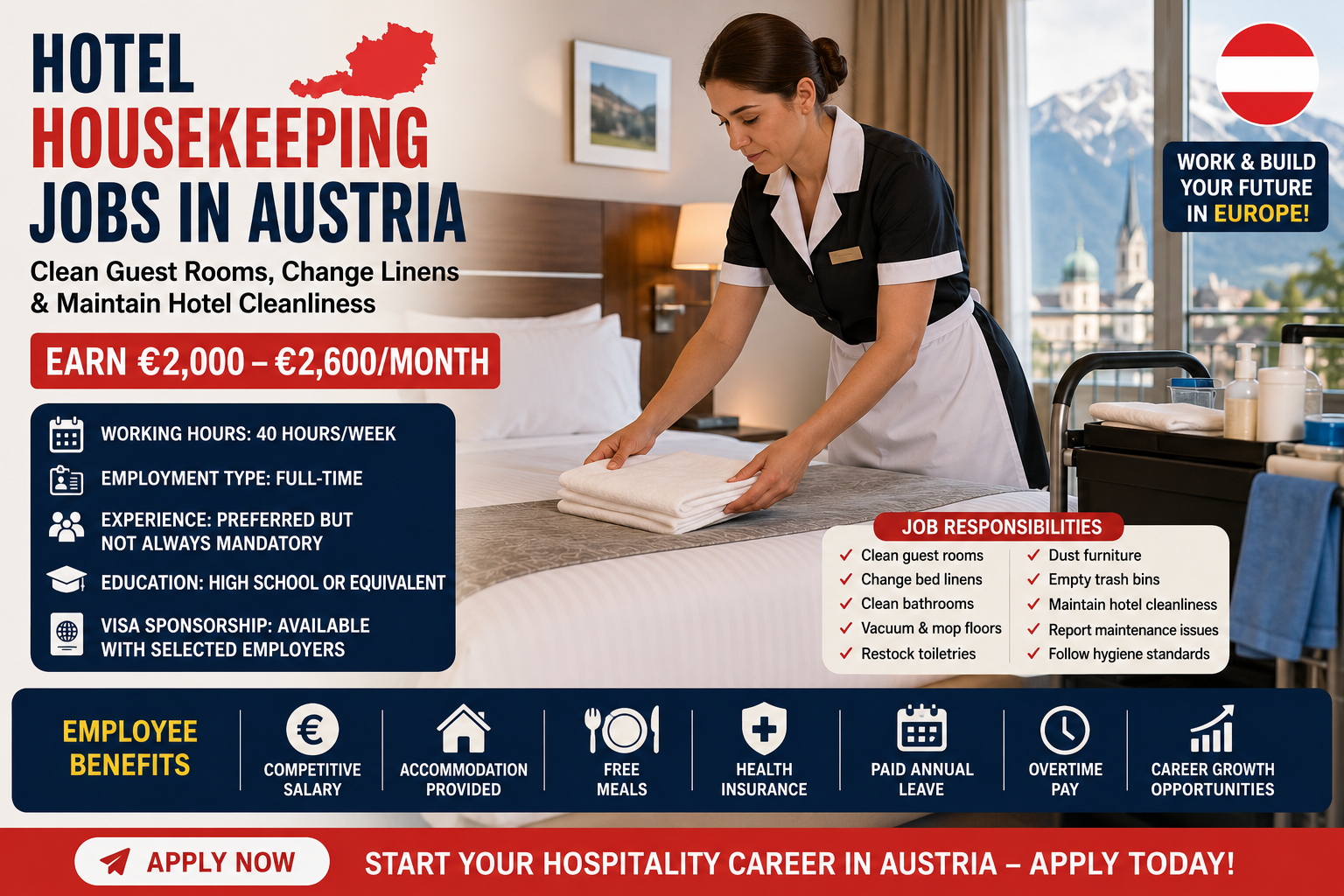 Hotel Housekeeping Jobs in Austria