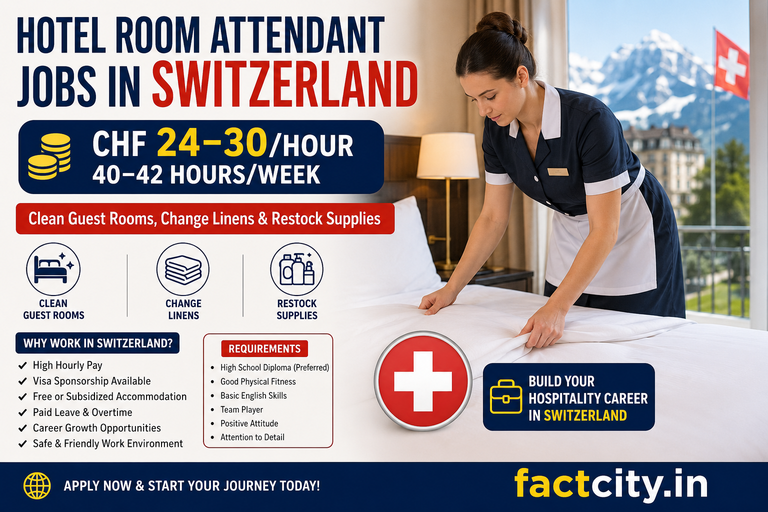 Hotel Room Attendant Jobs in Switzerland