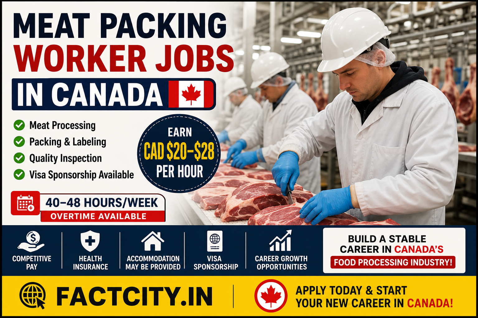 Meat Packing Worker Jobs in Canada