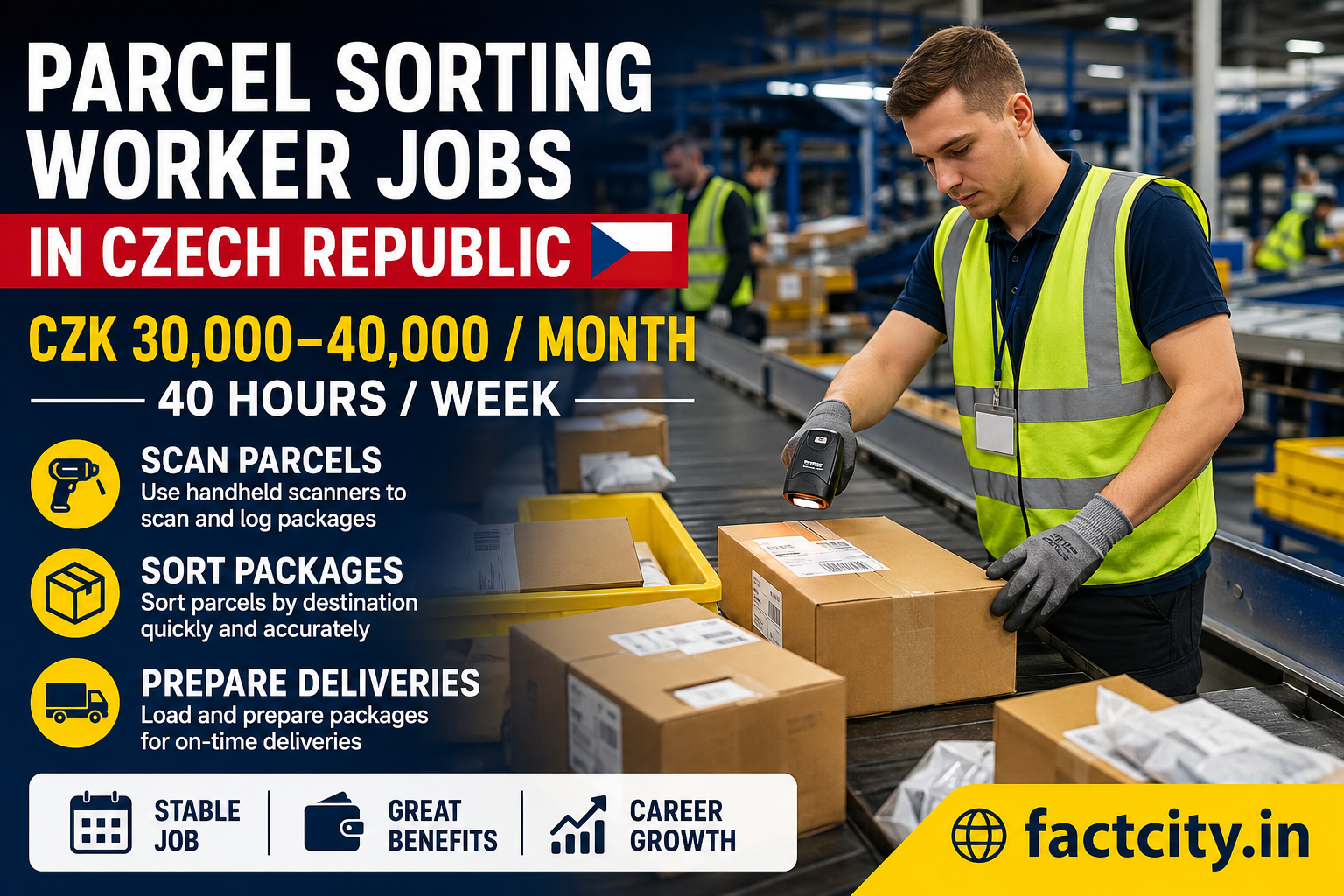 Parcel Sorting Worker Jobs in Czech Republic