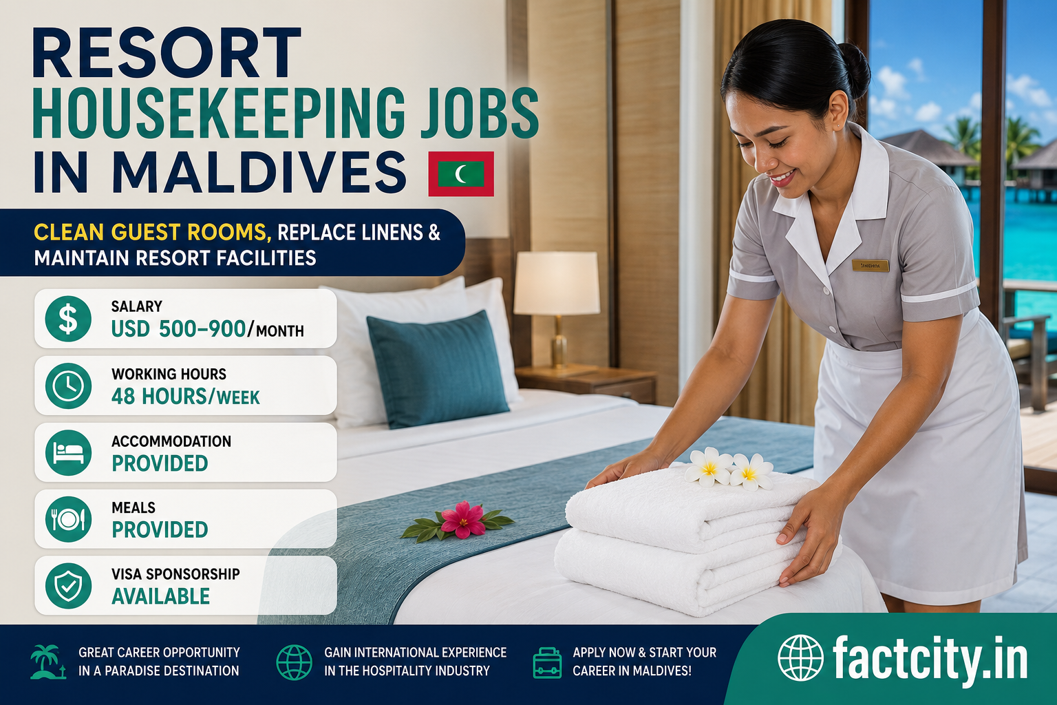 Resort Housekeeping Jobs in Maldives