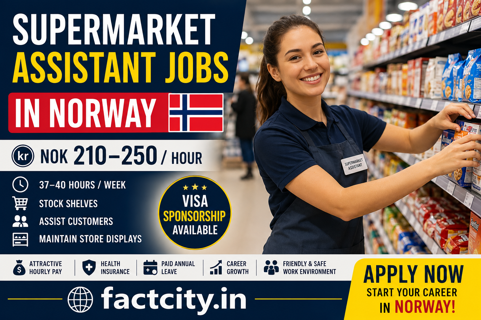 Supermarket Assistant Jobs in Norway