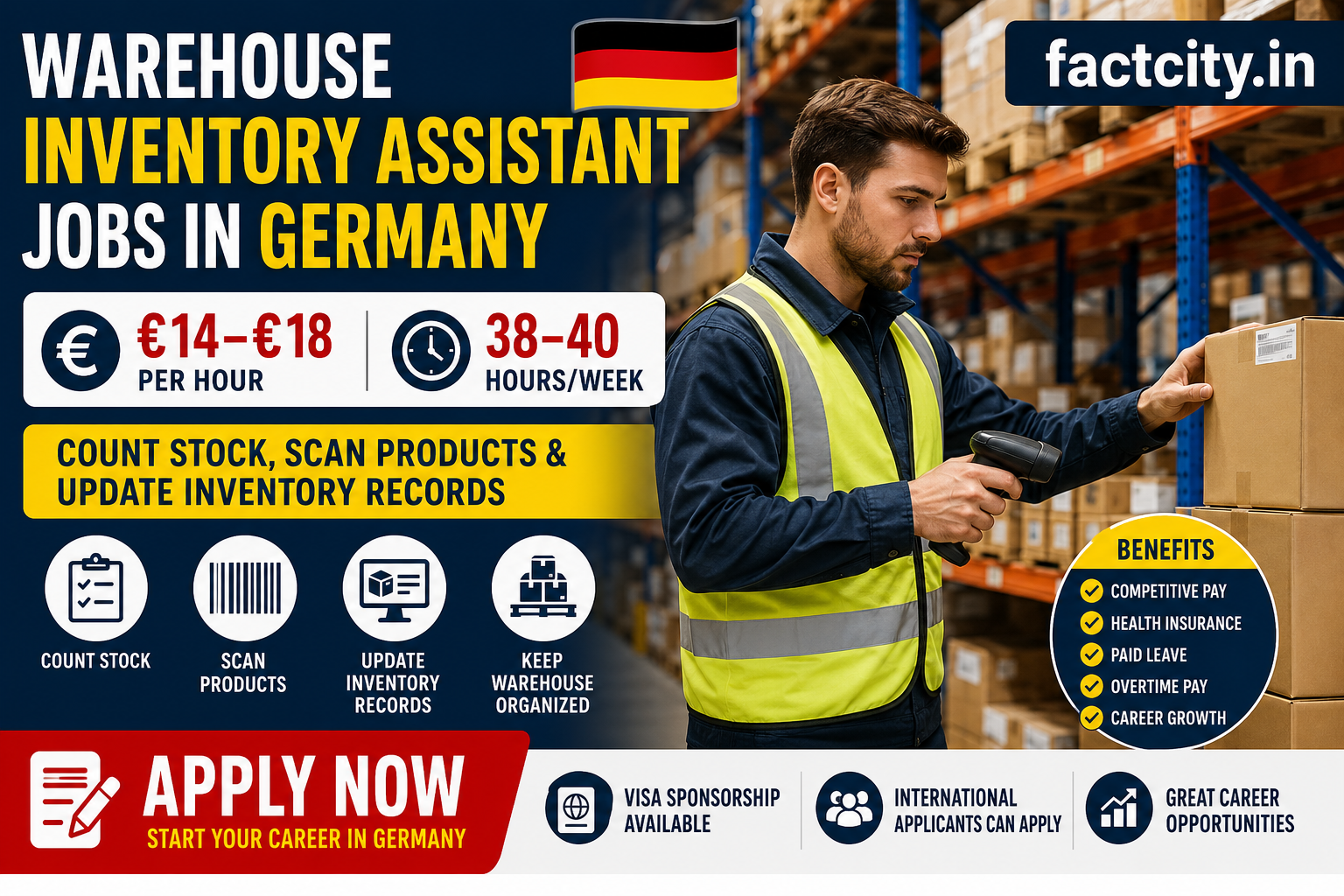 Warehouse Inventory Assistant Jobs in Germany
