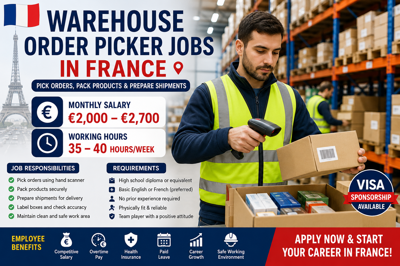 Warehouse Order Picker Jobs in France