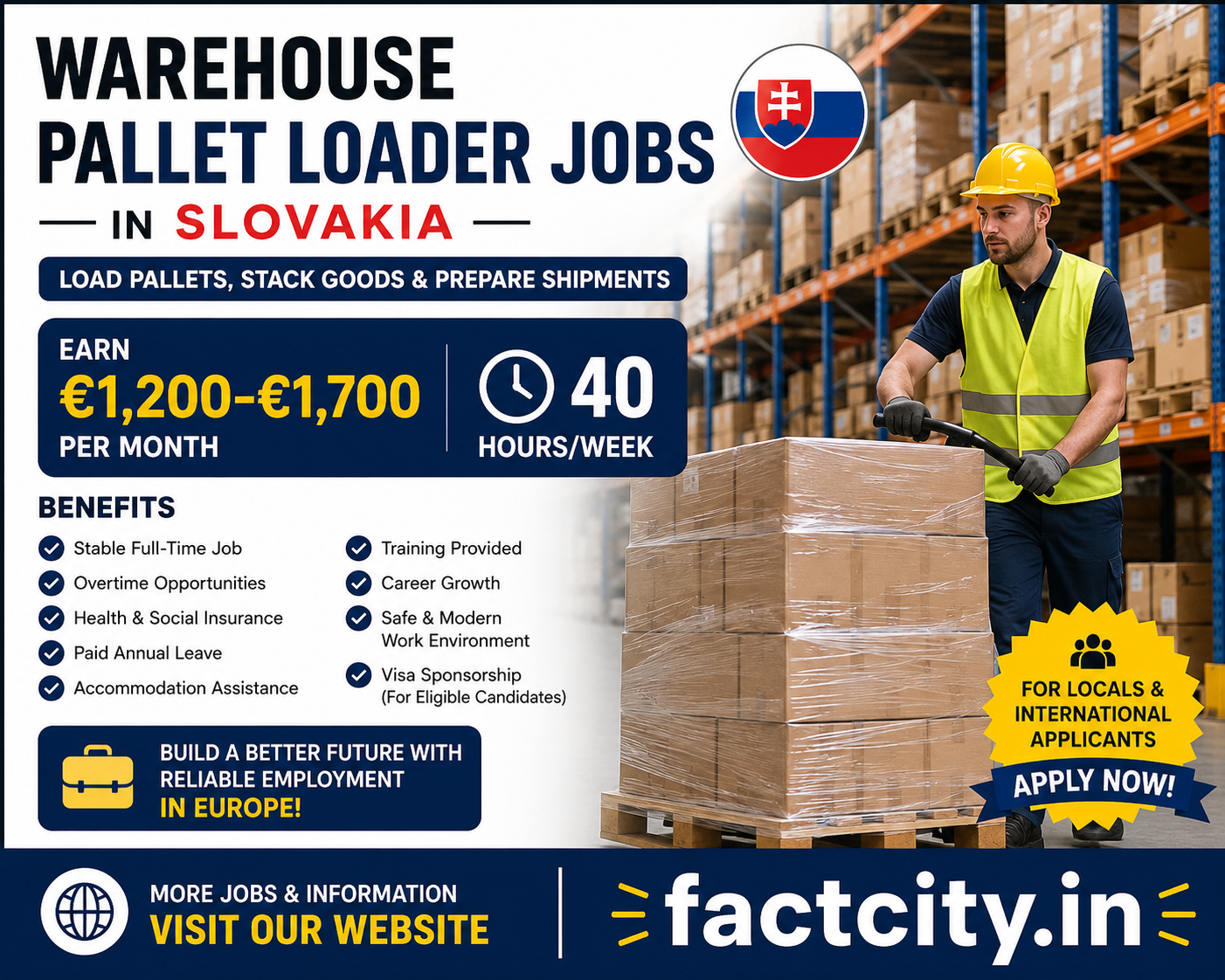 Warehouse Pallet Loader Jobs in Slovakia