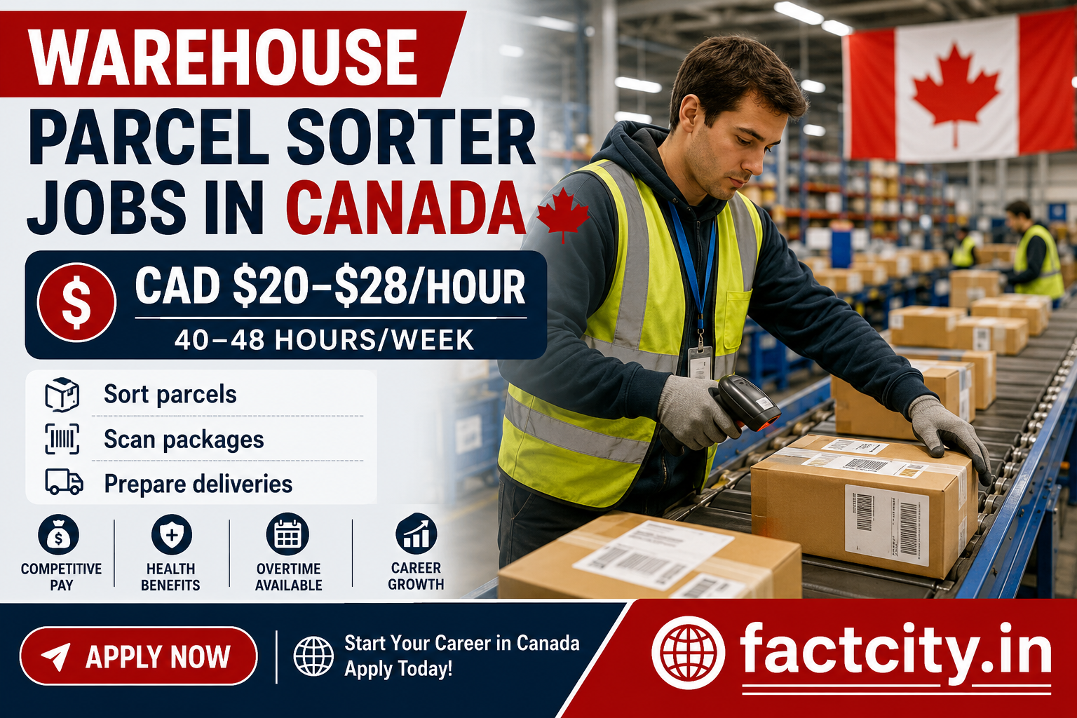 Warehouse Parcel Sorter Jobs in Canada