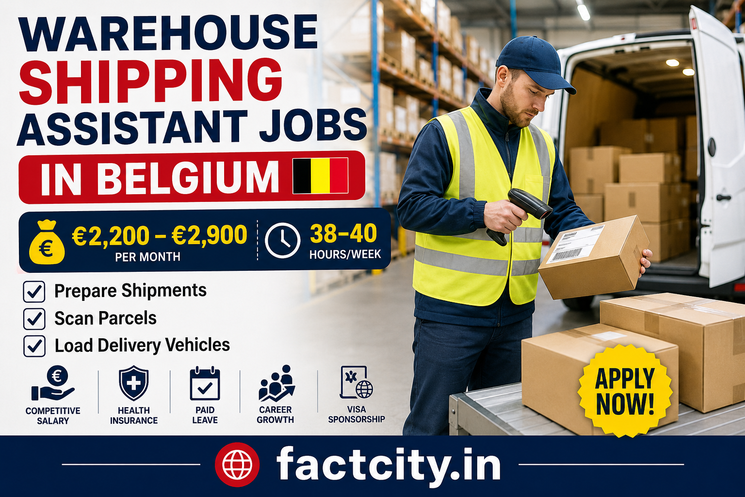 Warehouse Shipping Assistant Jobs in Belgium