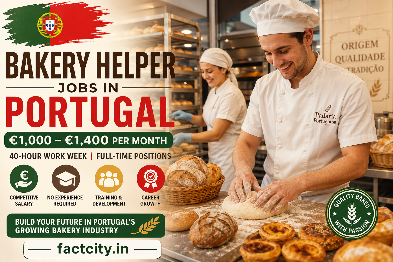 Bakery Helper Jobs in Portugal