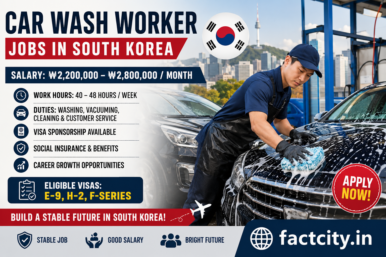 Car Wash Worker Jobs in South Korea