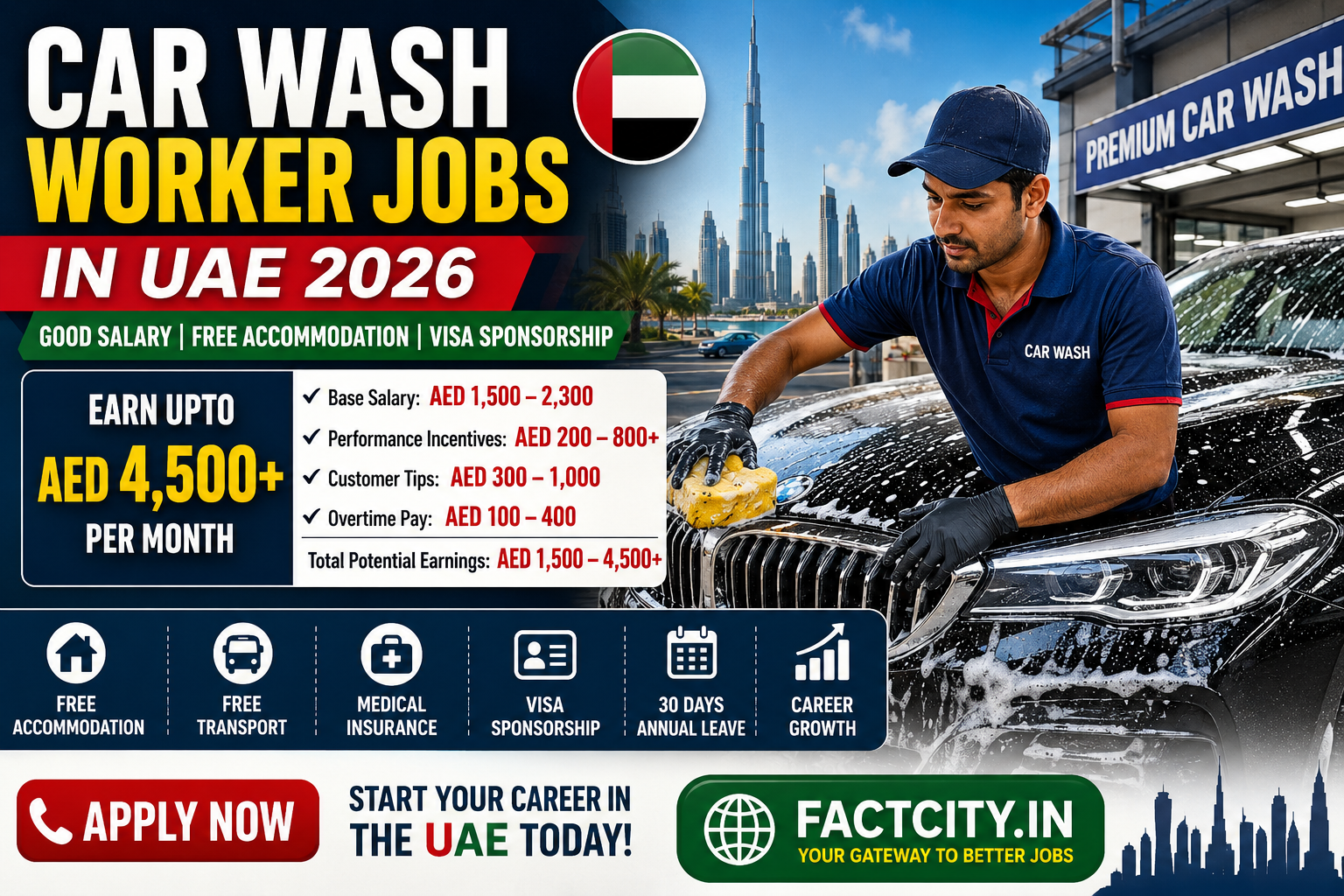 Car Wash Worker Jobs in UAE