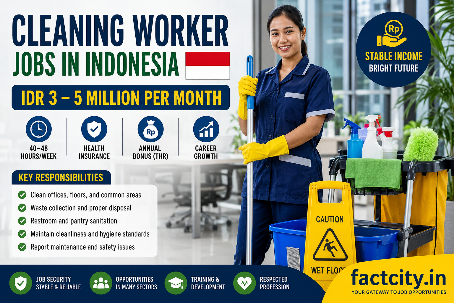 Cleaning Worker Jobs in Indonesia