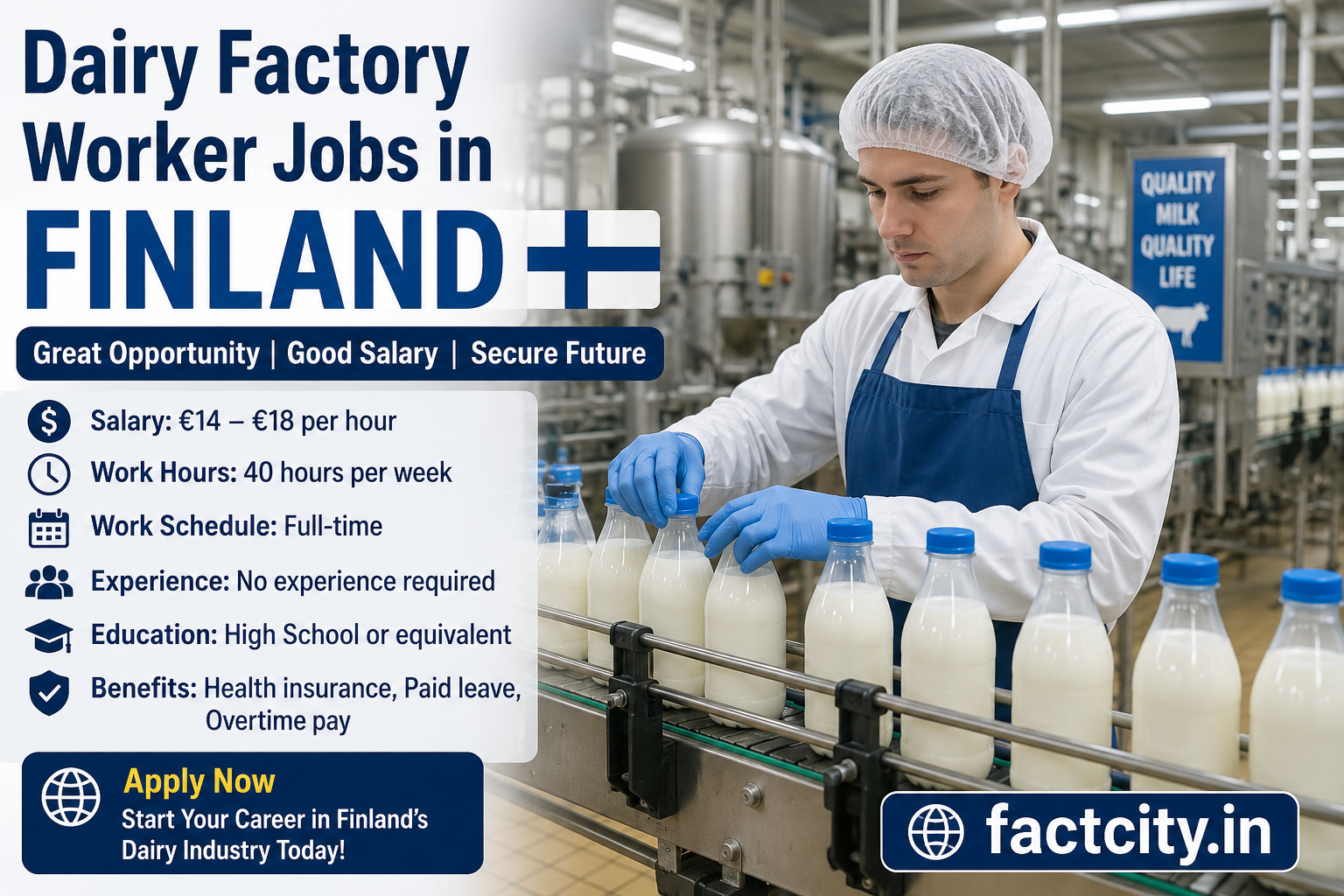 Dairy Factory Worker Jobs in Finland