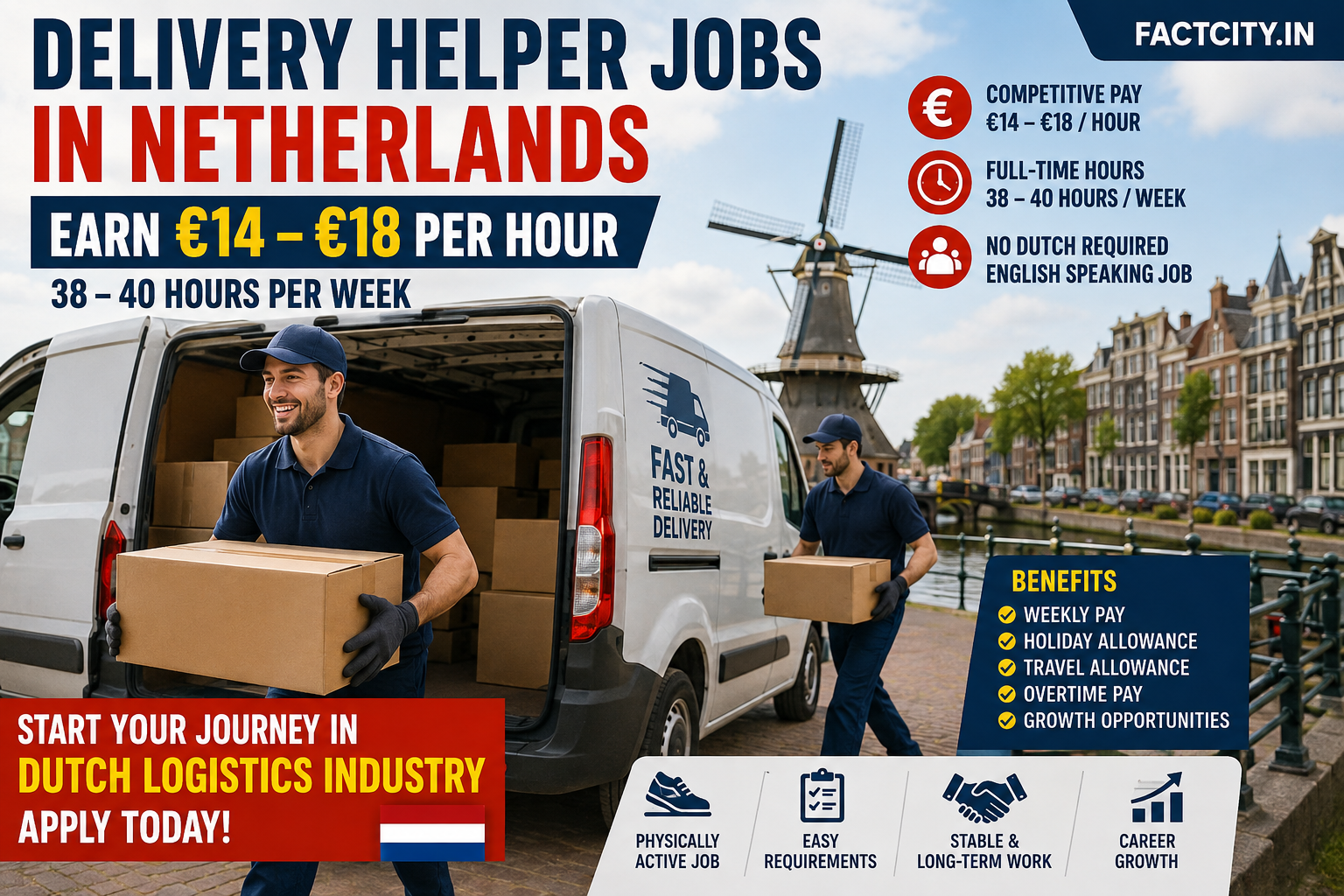 Delivery Helper Jobs in Netherlands