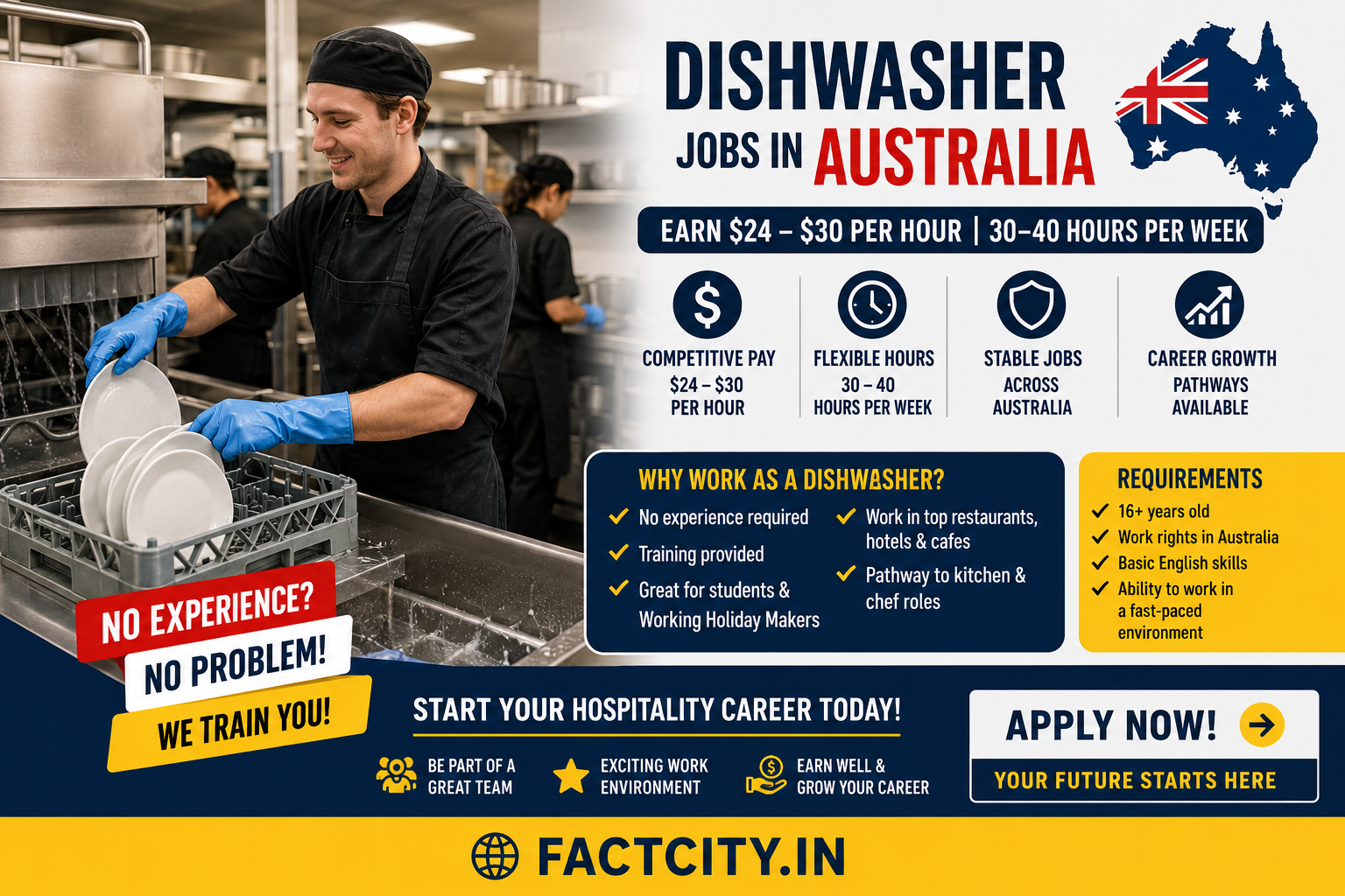 Dishwasher Jobs in Australia