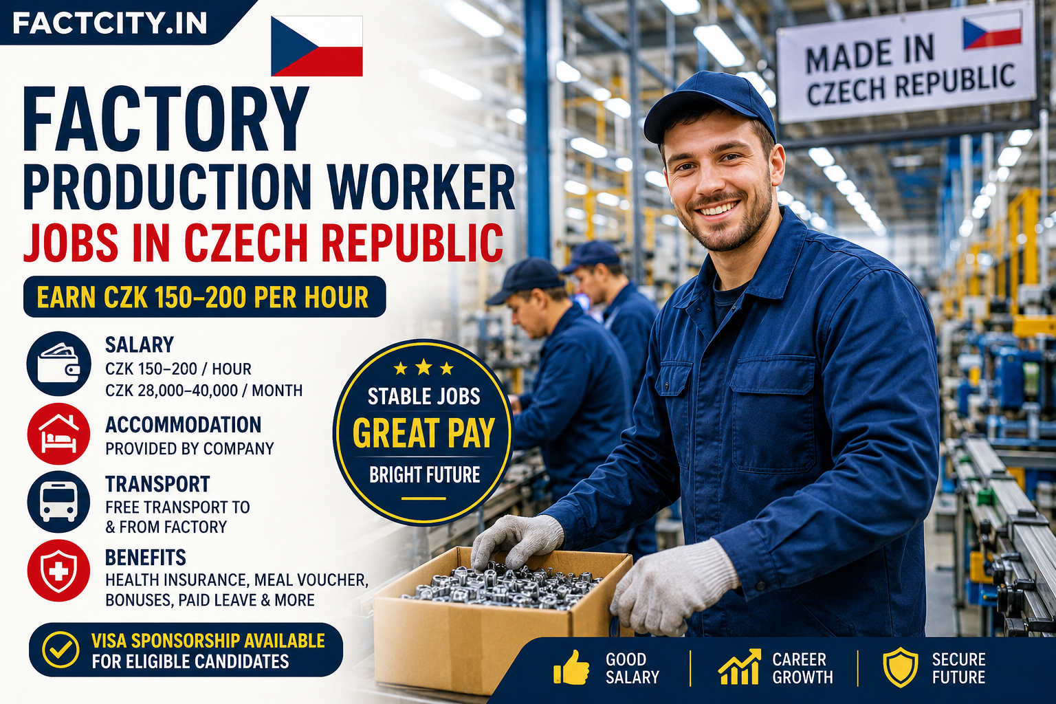Factory Production Worker Jobs in Czech Republic