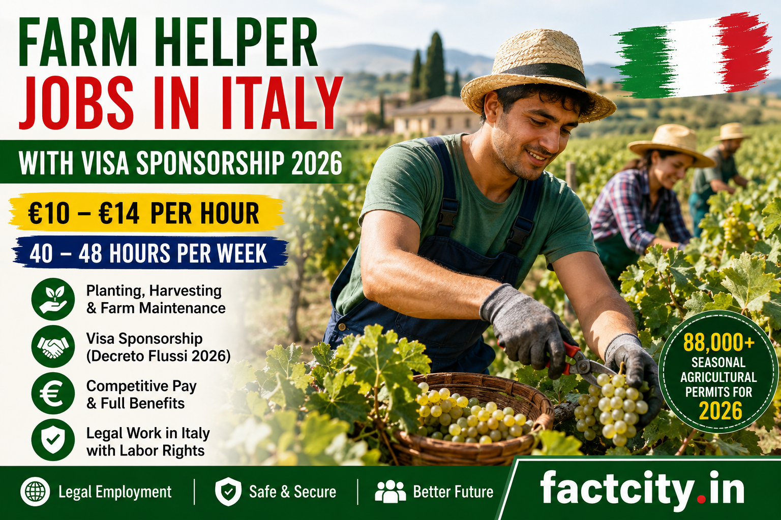 Farm Helper Jobs in Italy