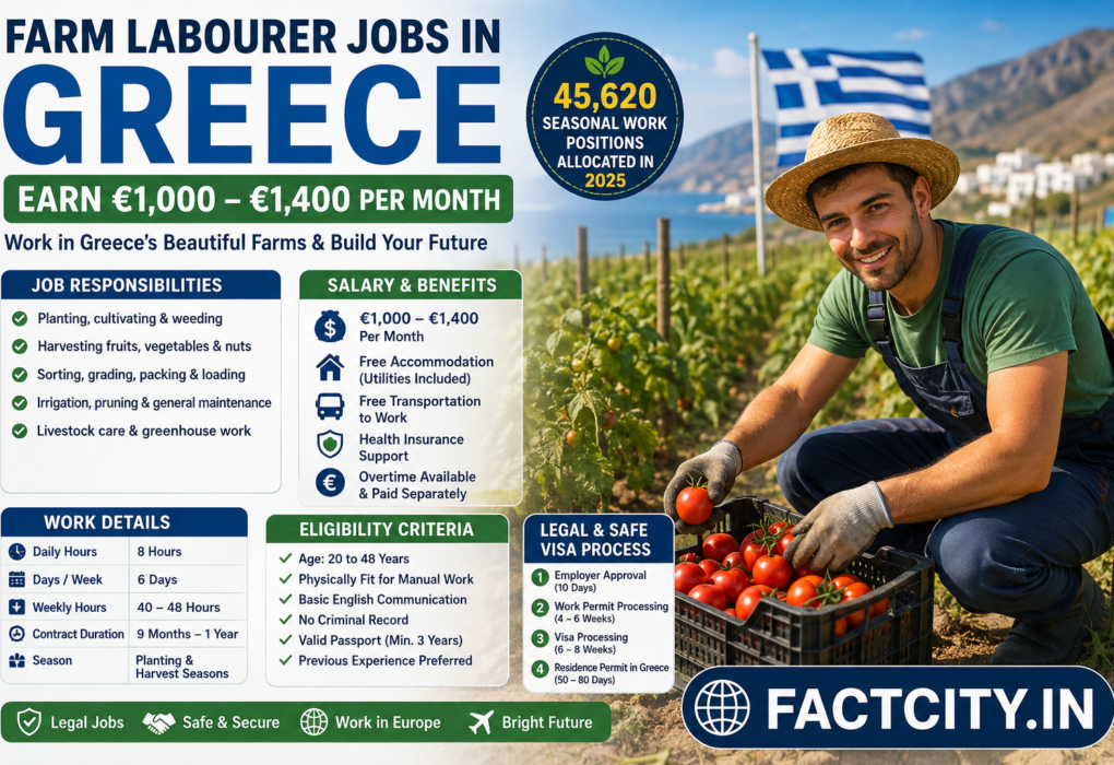 Farm Labourer Jobs in Greece