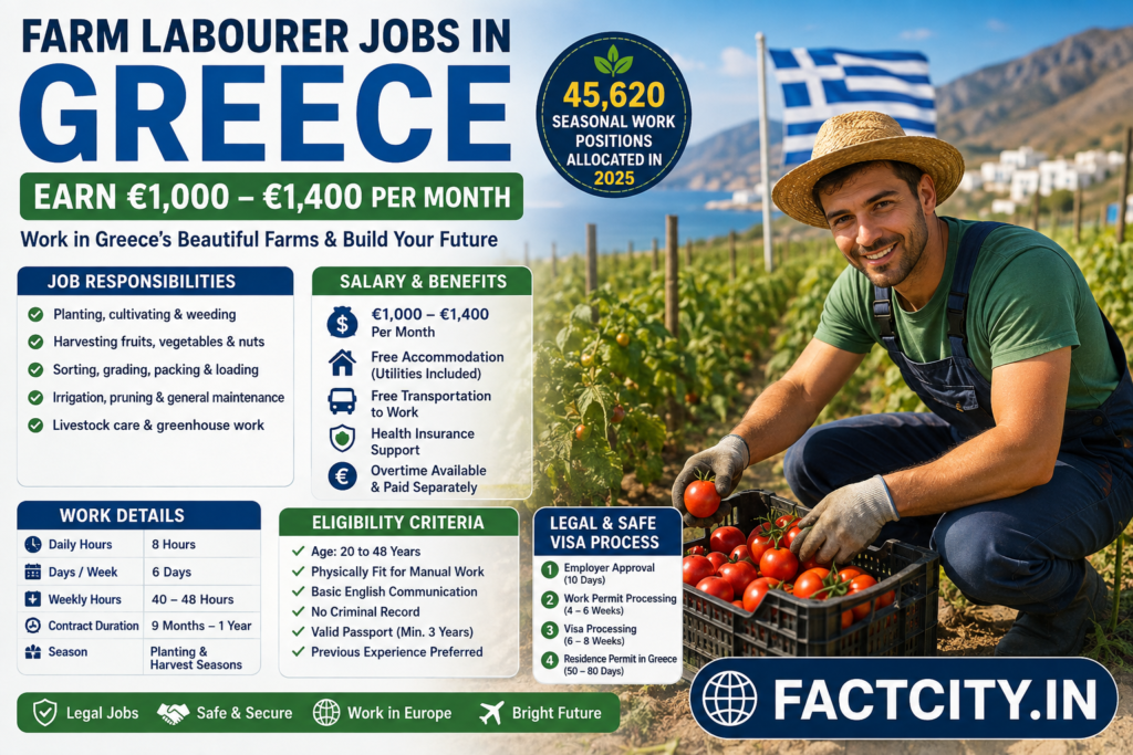 Farm Labourer Jobs in Greece