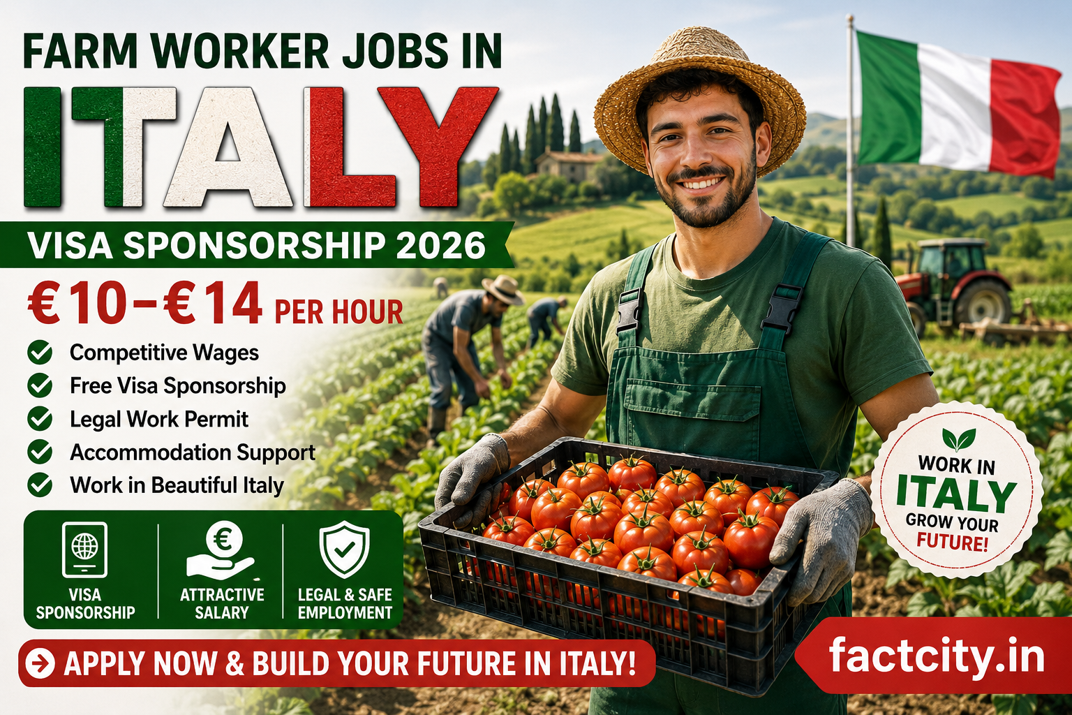 Farm Worker Jobs in Italy