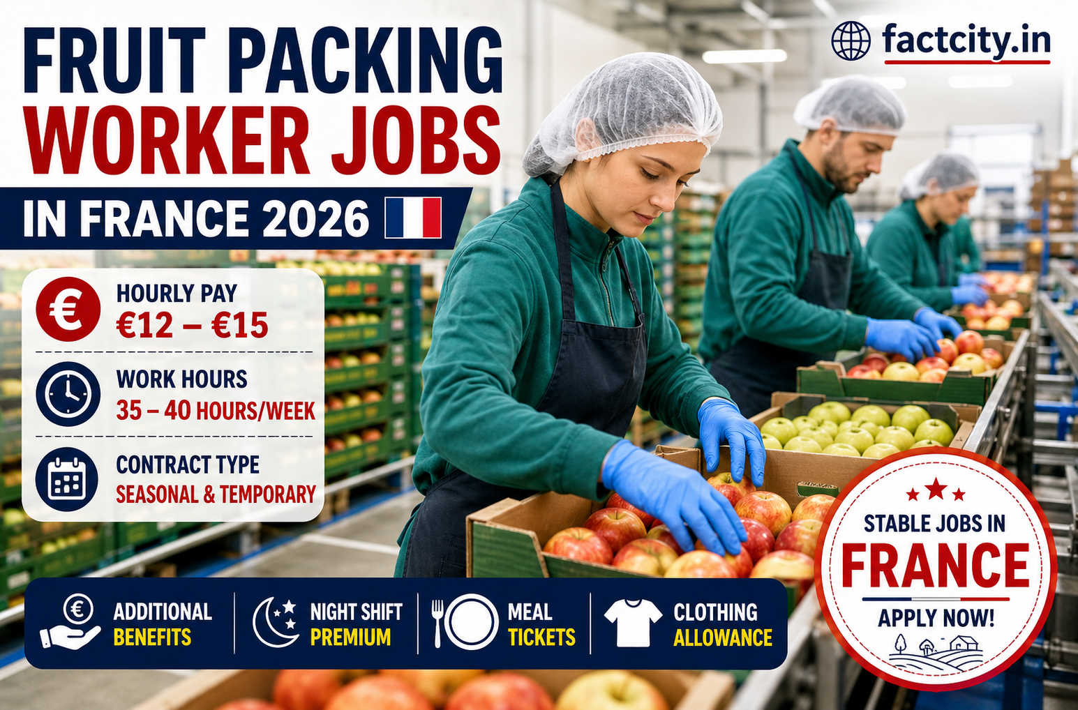 Fruit Packing Worker Jobs in France