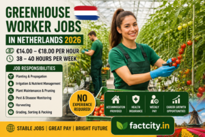 Greenhouse Worker Jobs in Netherlands