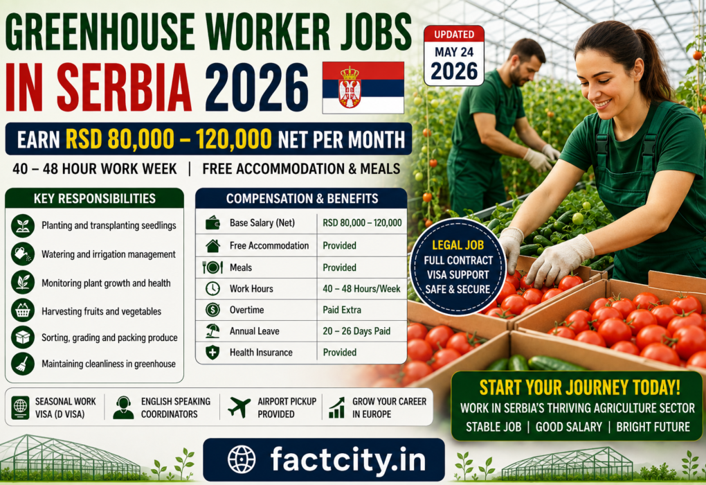 Greenhouse Worker Jobs in Serbia
