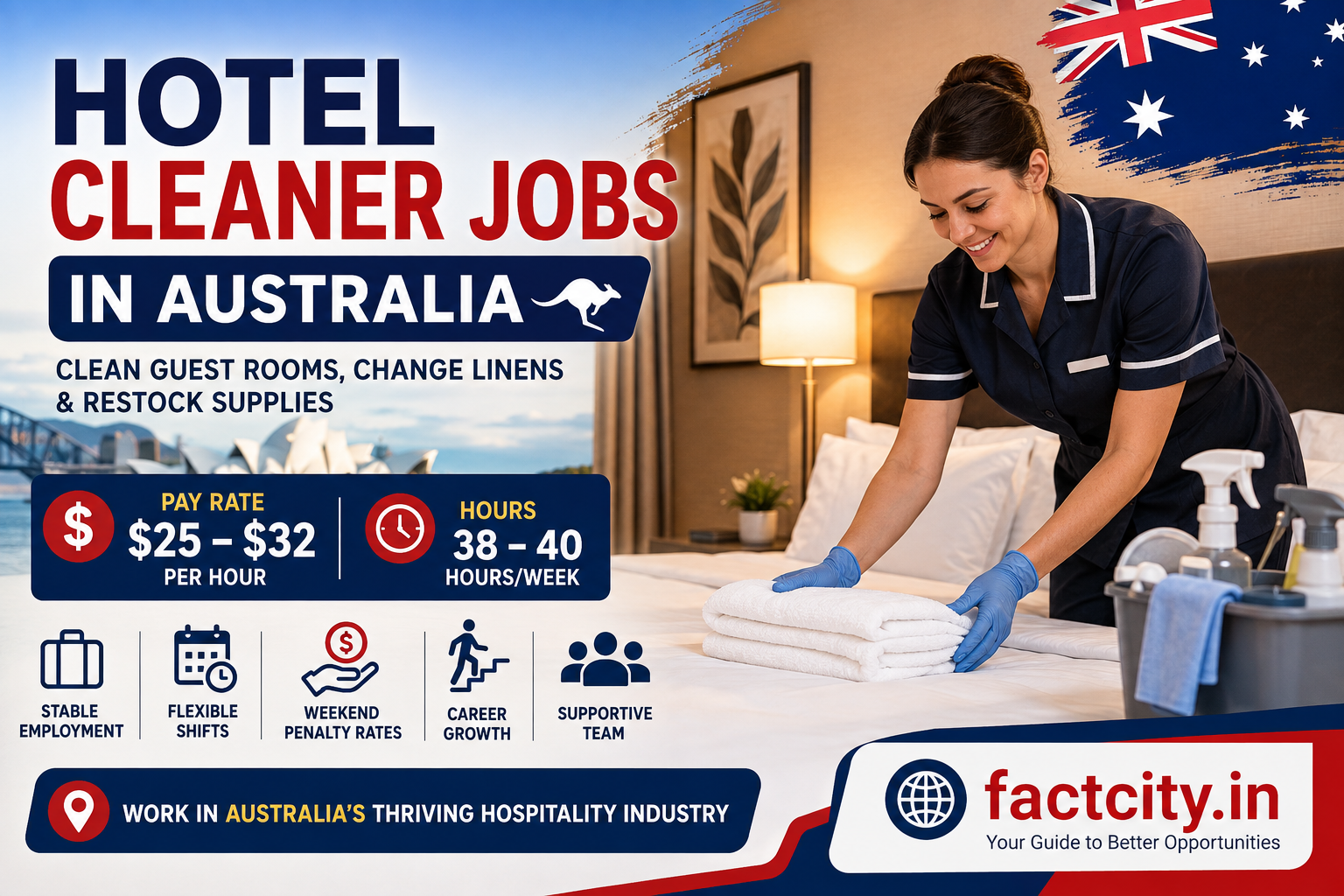 Hotel Cleaner Jobs in Australia