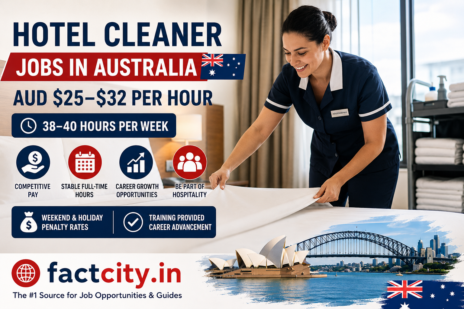 Hotel Cleaner Jobs in Australia