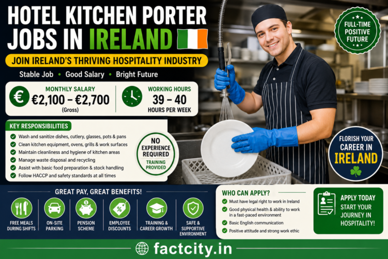 Hotel Kitchen Porter Jobs in Ireland