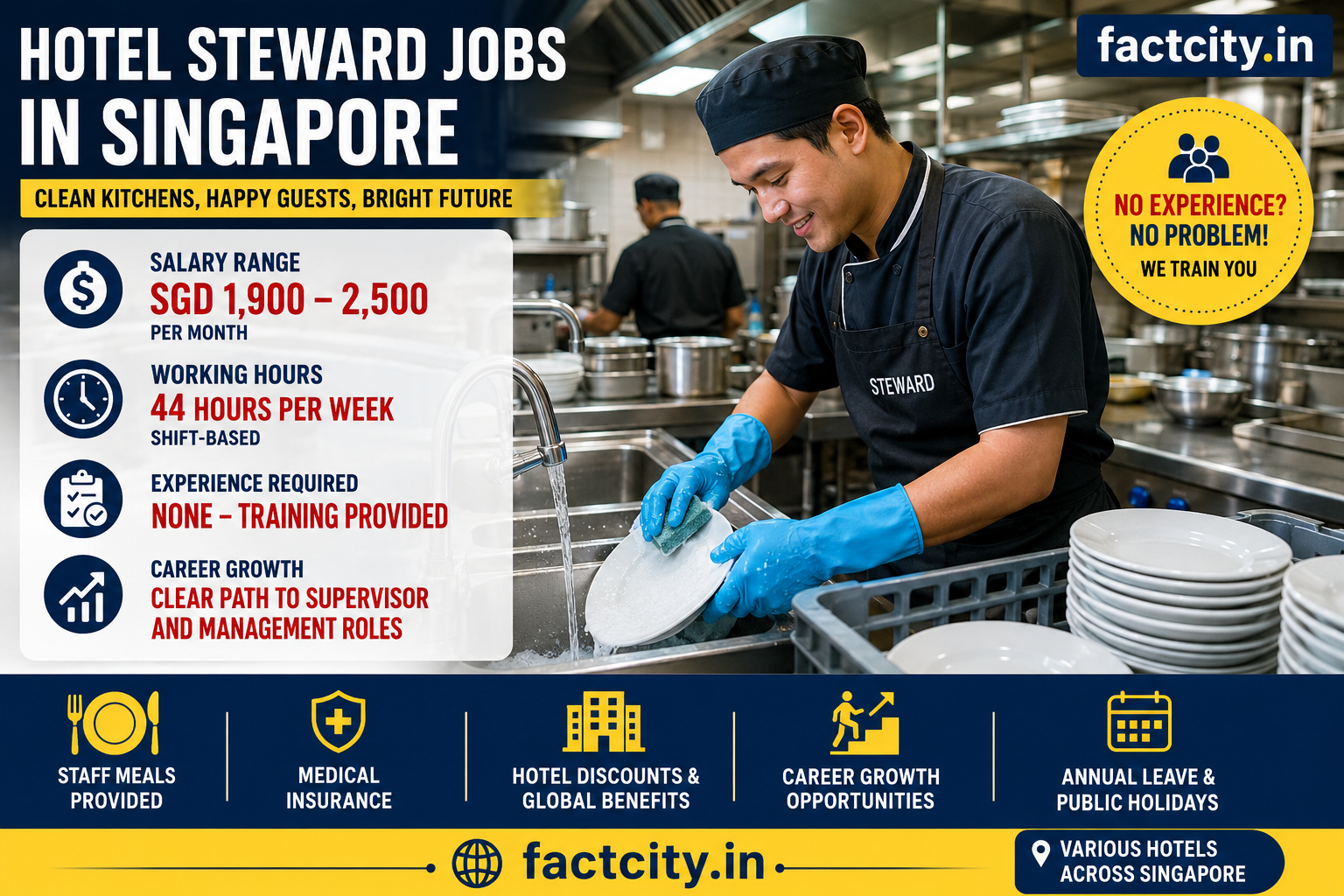 Hotel Steward Jobs in Singapore