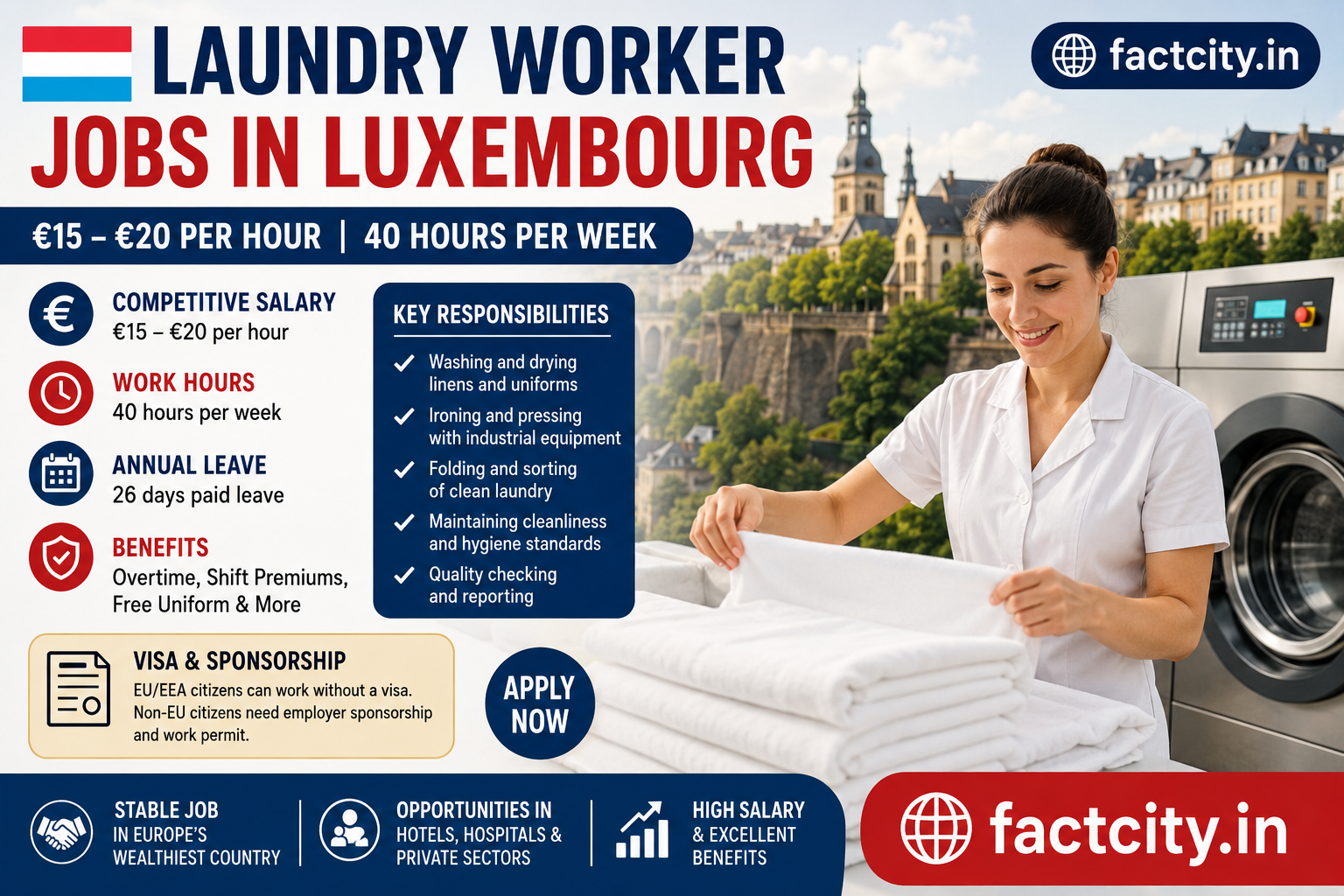 Laundry Worker Jobs in Luxembourg