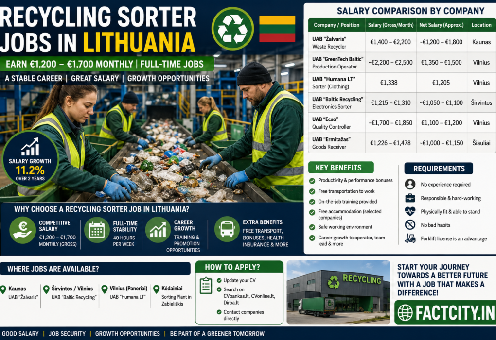 Recycling Sorter Jobs in Lithuania