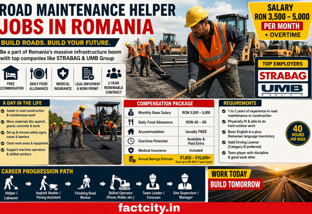 Road Maintenance Helper Jobs in Romania