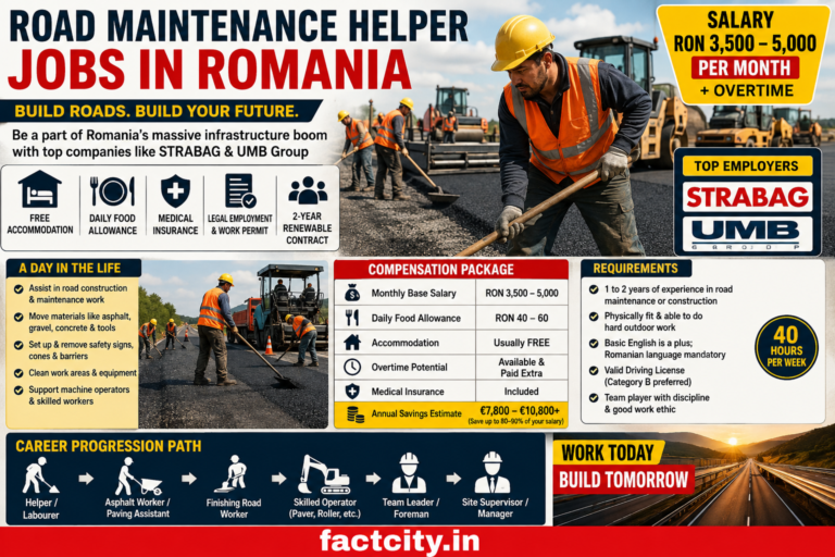 Road Maintenance Helper Jobs in Romania