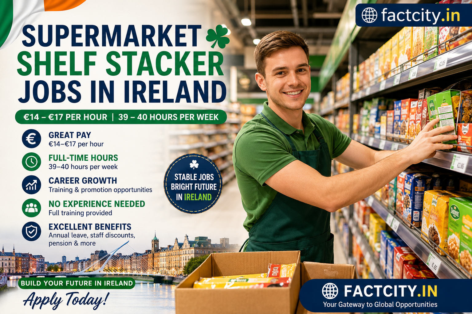 Supermarket Shelf Stacker Jobs in Ireland
