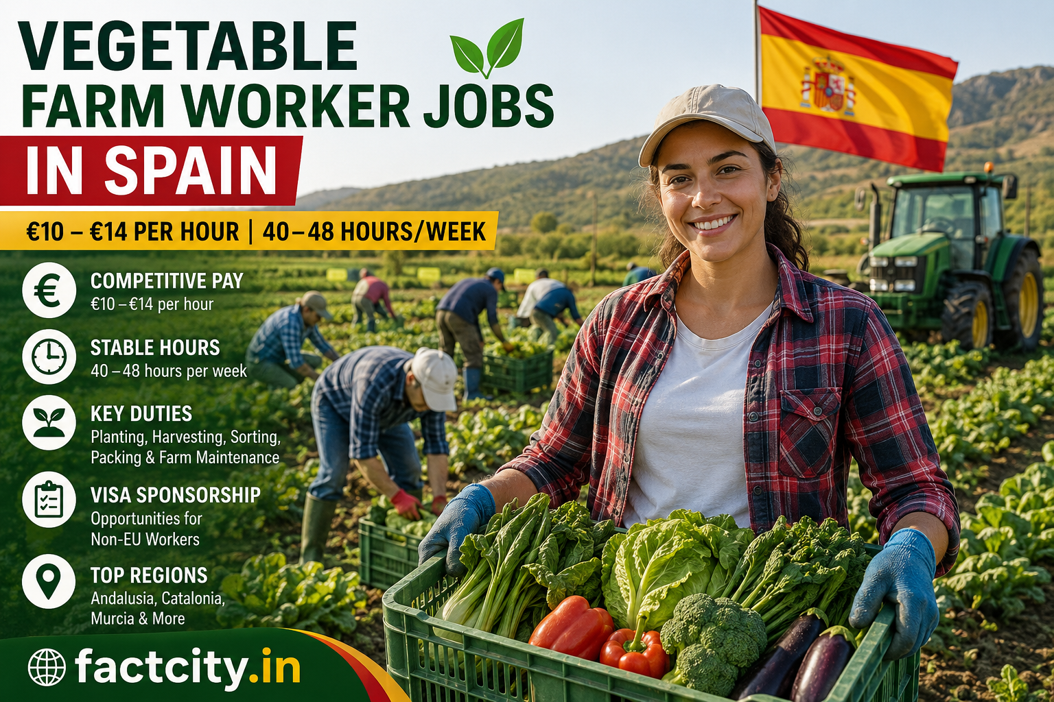 Vegetable Farm Worker Jobs in Spain